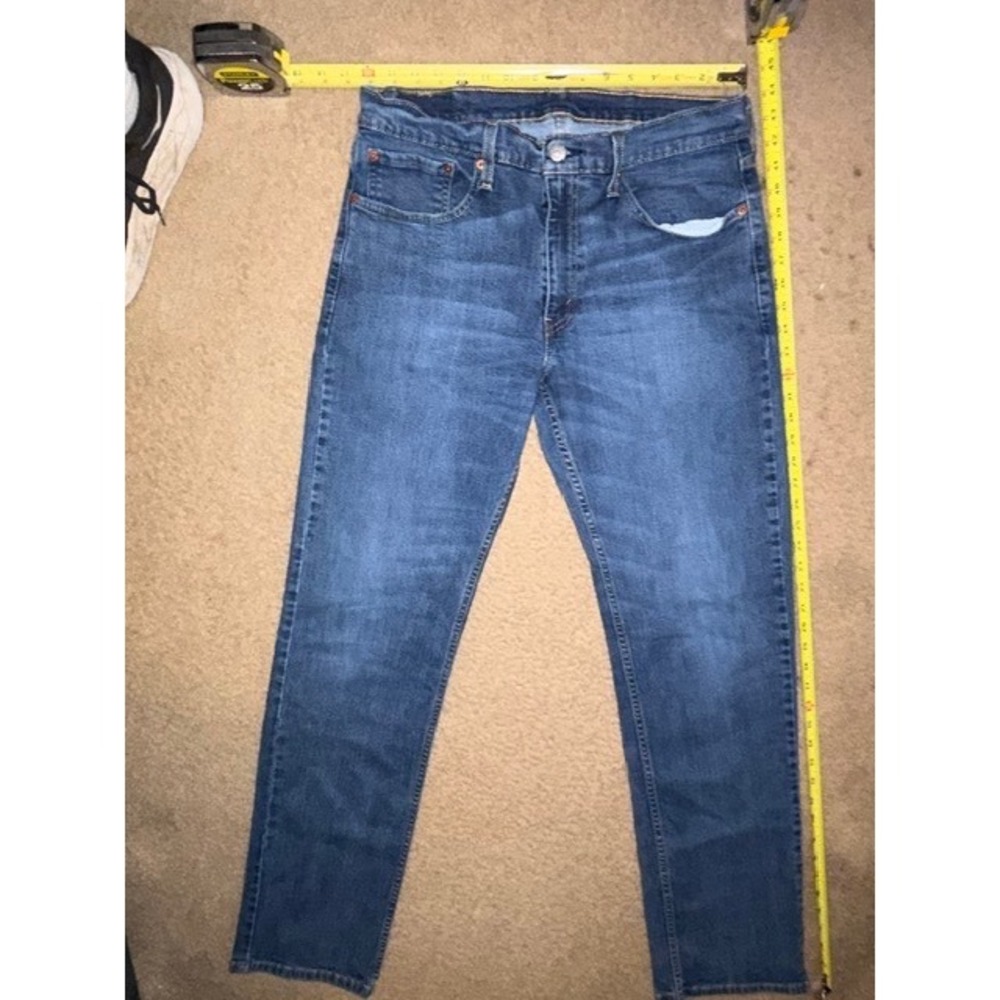 Levis 559 Relaxed Straight Jeans Mens 34x34 Medium Wash Blue 00559-0421 T02-25‎